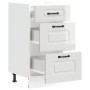 Mueble bajo cocina Kalmar madera ingeniería blanca alto brillo de , Armarios de cocina - Ref: Foro24-854242, Precio: 109,60 €...