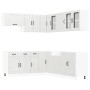Mueble cocina Lucca blanco brillo 11 pzas madera contrachapada de , Armarios de cocina - Ref: Foro24-3314923, Precio: 833,25 ...