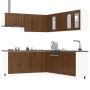 Mueble cocina Lucca roble marrón 11 pzas madera contrachapada de , Armarios de cocina - Ref: Foro24-3314928, Precio: 719,51 €...