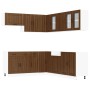 Mueble cocina Lucca roble marrón 11 pzas madera contrachapada de , Armarios de cocina - Ref: Foro24-3314928, Precio: 719,51 €...
