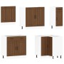 Mueble cocina Lucca roble marrón 11 pzas madera contrachapada de , Armarios de cocina - Ref: Foro24-3314928, Precio: 719,51 €...