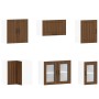 Mueble cocina Lucca roble marrón 11 pzas madera contrachapada de , Armarios de cocina - Ref: Foro24-3314928, Precio: 719,51 €...