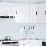Armario pared cocina Porto madera ingeniería blanca alto brillo de , Armarios de cocina - Ref: Foro24-854041, Precio: 66,59 €...