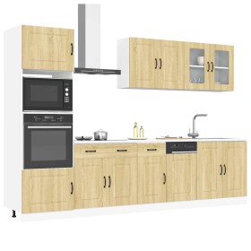 Mueble cocina Kalmar roble sonoma 7 pzas madera contrachapada de , Armarios de cocina - Ref: Foro24-3314734, Precio: 611,22 €...