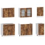 Mueble cocina Kalmar roble ahumado 7 pzas madera contrachapada de , Armarios de cocina - Ref: Foro24-3314736, Precio: 620,62 ...