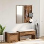 Juego de muebles de recibidor madera ingeniería madera antigua de , Bancos para recibidores y almacenamiento - Ref: Foro24-33...