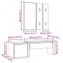 Juego de muebles de recibidor madera ingeniería madera antigua de , Bancos para recibidores y almacenamiento - Ref: Foro24-33...