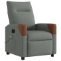 Sillón reclinable de masaje eléctrico tela gris oscuro de , Sillones - Ref: Foro24-3323999, Precio: 250,63 €, Descuento: %