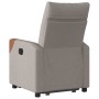 Sillón reclinable elevable tela gris taupe de , Sillones - Ref: Foro24-3324011, Precio: 285,51 €, Descuento: %