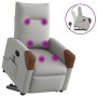Sillón de masaje reclinable de pie de tela gris nube de , Sillones - Ref: Foro24-3324013, Precio: 270,82 €, Descuento: %