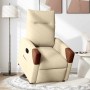 Sillón eléctrico reclinable elevable de tela color crema de , Sillones - Ref: Foro24-3324026, Precio: 318,07 €, Descuento: %