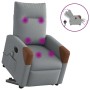 Sillón de masaje eléctrico reclinable elevable tela gris claro de , Sillones - Ref: Foro24-3324030, Precio: 303,64 €, Descuen...