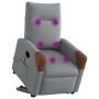 Sillón de masaje eléctrico reclinable elevable tela gris claro de , Sillones - Ref: Foro24-3324030, Precio: 303,64 €, Descuen...