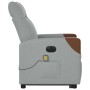 Sillón de masaje eléctrico reclinable elevable tela gris claro de , Sillones - Ref: Foro24-3324030, Precio: 303,64 €, Descuen...