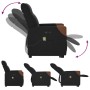 Sillón de masaje eléctrico reclinable elevable tela negro de , Sillones - Ref: Foro24-3324032, Precio: 335,13 €, Descuento: %