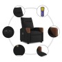 Sillón de masaje eléctrico reclinable elevable tela negro de , Sillones - Ref: Foro24-3324032, Precio: 335,13 €, Descuento: %