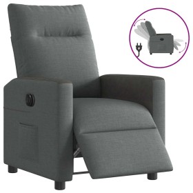 Sillón reclinable eléctrico de tela gris oscuro de , Sillones - Ref: Foro24-3324039, Precio: 241,47 €, Descuento: %