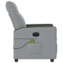 Sillón reclinable de masaje eléctrico tela gris claro de , Sillones - Ref: Foro24-3324045, Precio: 252,33 €, Descuento: %