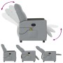 Sillón reclinable de masaje eléctrico tela gris claro de , Sillones - Ref: Foro24-3324045, Precio: 252,33 €, Descuento: %