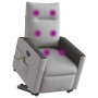 Sillón de masaje reclinable de pie de tela gris nube de , Sillones - Ref: Foro24-3324058, Precio: 291,92 €, Descuento: %