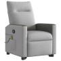 Sillón de masaje reclinable de pie de tela gris nube de , Sillones - Ref: Foro24-3324058, Precio: 291,92 €, Descuento: %