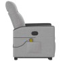 Sillón de masaje reclinable de pie de tela gris nube de , Sillones - Ref: Foro24-3324058, Precio: 291,92 €, Descuento: %