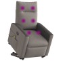 Sillón reclinable de masaje elevable tela gris taupé de , Sillones - Ref: Foro24-3324064, Precio: 302,62 €, Descuento: %
