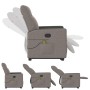 Sillón reclinable de masaje elevable tela gris taupé de , Sillones - Ref: Foro24-3324064, Precio: 302,62 €, Descuento: %