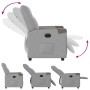Sillón reclinable eléctrico de tela gris nube de , Sillones - Ref: Foro24-3324079, Precio: 228,12 €, Descuento: %
