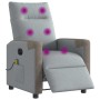 Sillón reclinable de masaje eléctrico tela gris claro de , Sillones - Ref: Foro24-3324085, Precio: 250,13 €, Descuento: %