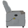 Sillón reclinable de masaje eléctrico tela gris claro de , Sillones - Ref: Foro24-3324085, Precio: 250,13 €, Descuento: %