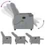 Sillón reclinable de masaje eléctrico tela gris claro de , Sillones - Ref: Foro24-3324085, Precio: 250,13 €, Descuento: %
