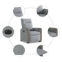 Sillón eléctrico reclinable elevable de tela gris claro de , Sillones - Ref: Foro24-3324100, Precio: 320,60 €, Descuento: %