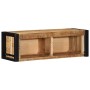 Mueble de TV madera maciza de mango rugosa 80x30x25 cm de , Almacenamiento para CD y DVD - Ref: Foro24-4015933, Precio: 112,2...