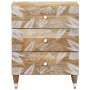 Mesita de noche madera maciza de mango 50x33x60 cm de , Mesitas de noche - Ref: Foro24-4018673, Precio: 105,91 €, Descuento: %