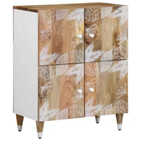Aparador de madera maciza de mango 60x33,5x75 cm de , Almacenamiento para CD y DVD - Ref: Foro24-4018690, Precio: 121,98 €, D...