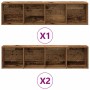 Estantería para libros 3 uds madera vieja madera de ingeniería de , Librerías y estanterías - Ref: Foro24-3328549, Precio: 17...