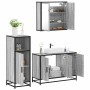 Set de muebles de baño 3 pzas madera contrachapada gris sonoma de , Muebles de baño - Ref: Foro24-3300953, Precio: 242,10 €, ...