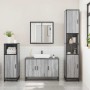 Set de muebles de baño 3 pzas madera contrachapada gris sonoma de , Muebles de baño - Ref: Foro24-3300953, Precio: 242,10 €, ...
