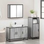 Set de muebles de baño 3 pzas madera contrachapada gris sonoma de , Muebles de baño - Ref: Foro24-3300953, Precio: 242,10 €, ...