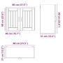 Armario de pared de cocina Lucca roble sonoma de , Armarios de cocina - Ref: Foro24-853830, Precio: 76,82 €, Descuento: %