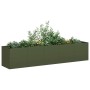 Jardinera de acero laminado en frío verde oliva 200x40x40 cm de , Maceteros y jardineras - Ref: Foro24-860685, Precio: 132,02...