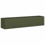 Jardinera de acero laminado en frío verde oliva 200x40x40 cm de , Maceteros y jardineras - Ref: Foro24-860685, Precio: 132,02...