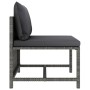 Set de muebles de jardín 8 pzas y cojines ratán sintético gris de vidaXL, Conjuntos de jardín - Ref: Foro24-3059771, Precio: ...