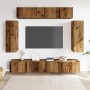 Conjunto de mueble de TV 6 piezas montado la pared madera vieja de , Muebles TV - Ref: Foro24-3329001, Precio: 276,65 €, Desc...
