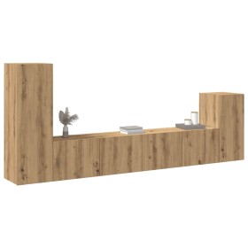 Mueble para TV de pared madera contrachapada artesanal 4 piezas de , Muebles TV - Ref: Foro24-3329216, Precio: 152,16 €, Desc...