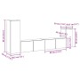 Mueble para TV de pared madera contrachapada artesanal 4 piezas de , Muebles TV - Ref: Foro24-3329216, Precio: 152,16 €, Desc...