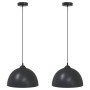 Lámparas colgantes 2 uds regulable en altura E27 negro Ø 30 cm de , Lámparas - Ref: Foro24-4103451, Precio: 51,86 €, Descuent...