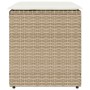 Taburetes de jardín con cojines 2 uds beige 40x40x43 cm de , Otomanas de exterior - Ref: Foro24-4104043, Precio: 127,50 €, De...