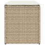 Taburetes de jardín con cojines 2 uds beige 40x40x43 cm de , Otomanas de exterior - Ref: Foro24-4104043, Precio: 127,50 €, De...